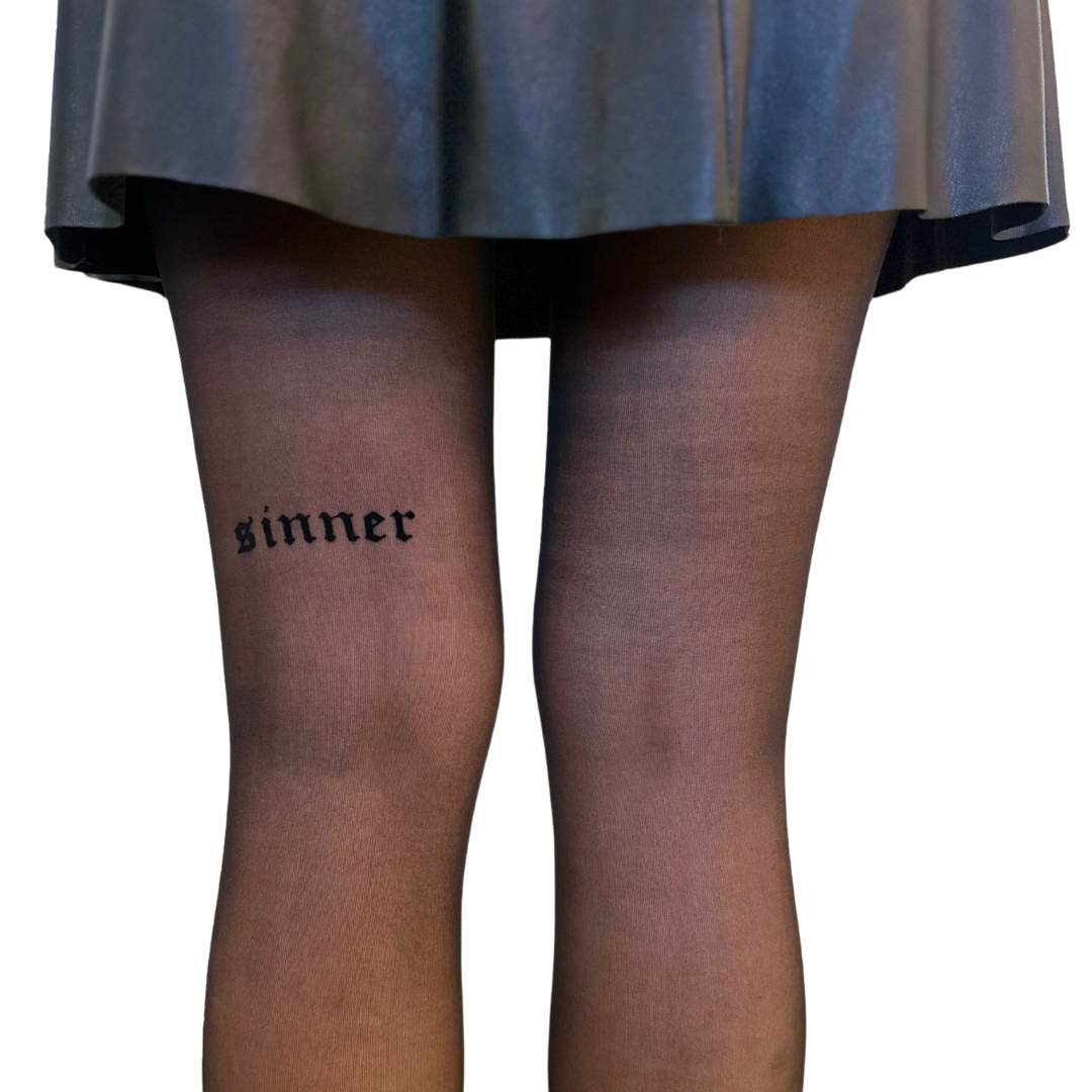 Sinner Sheer Black Tights