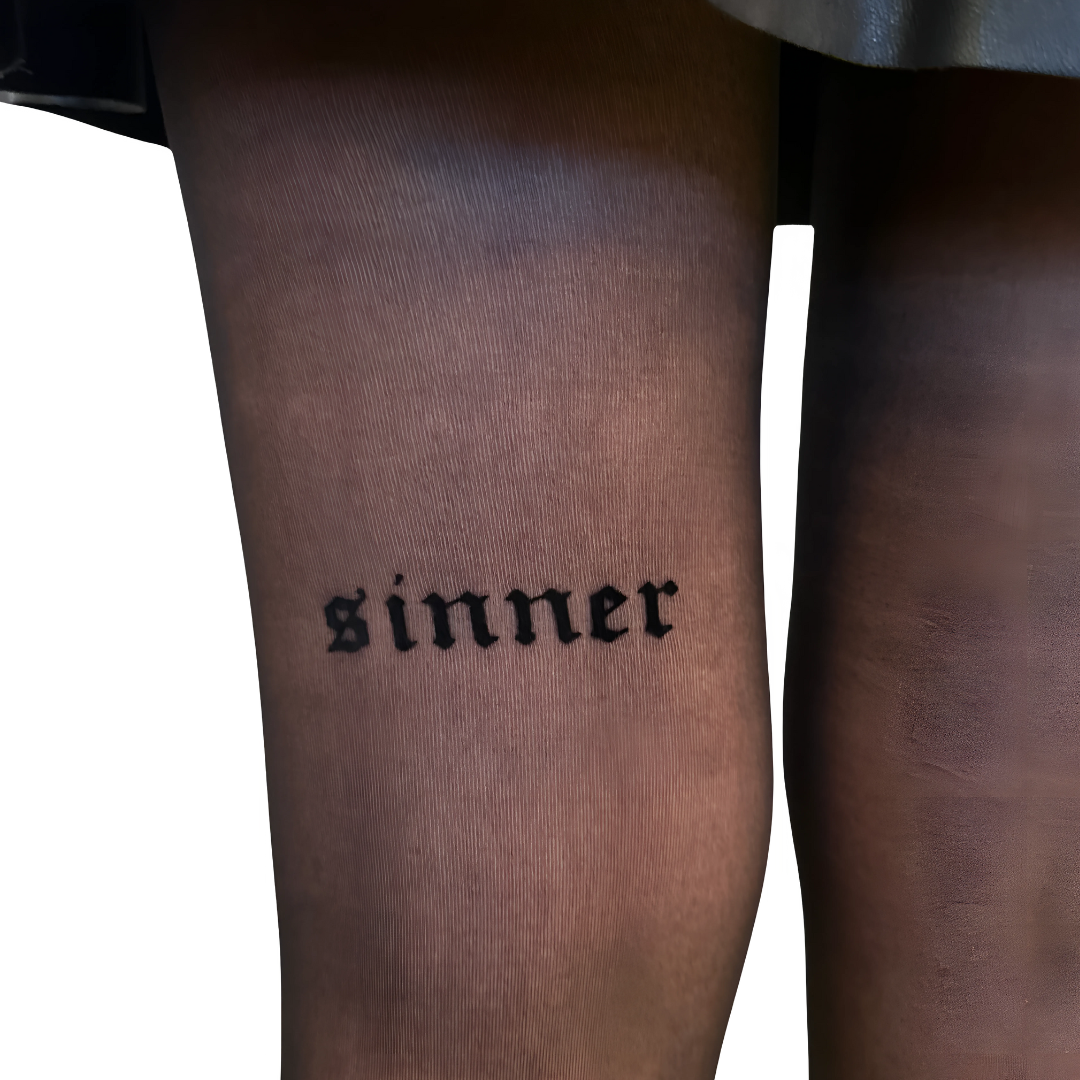 Sinner Sheer Black Tights