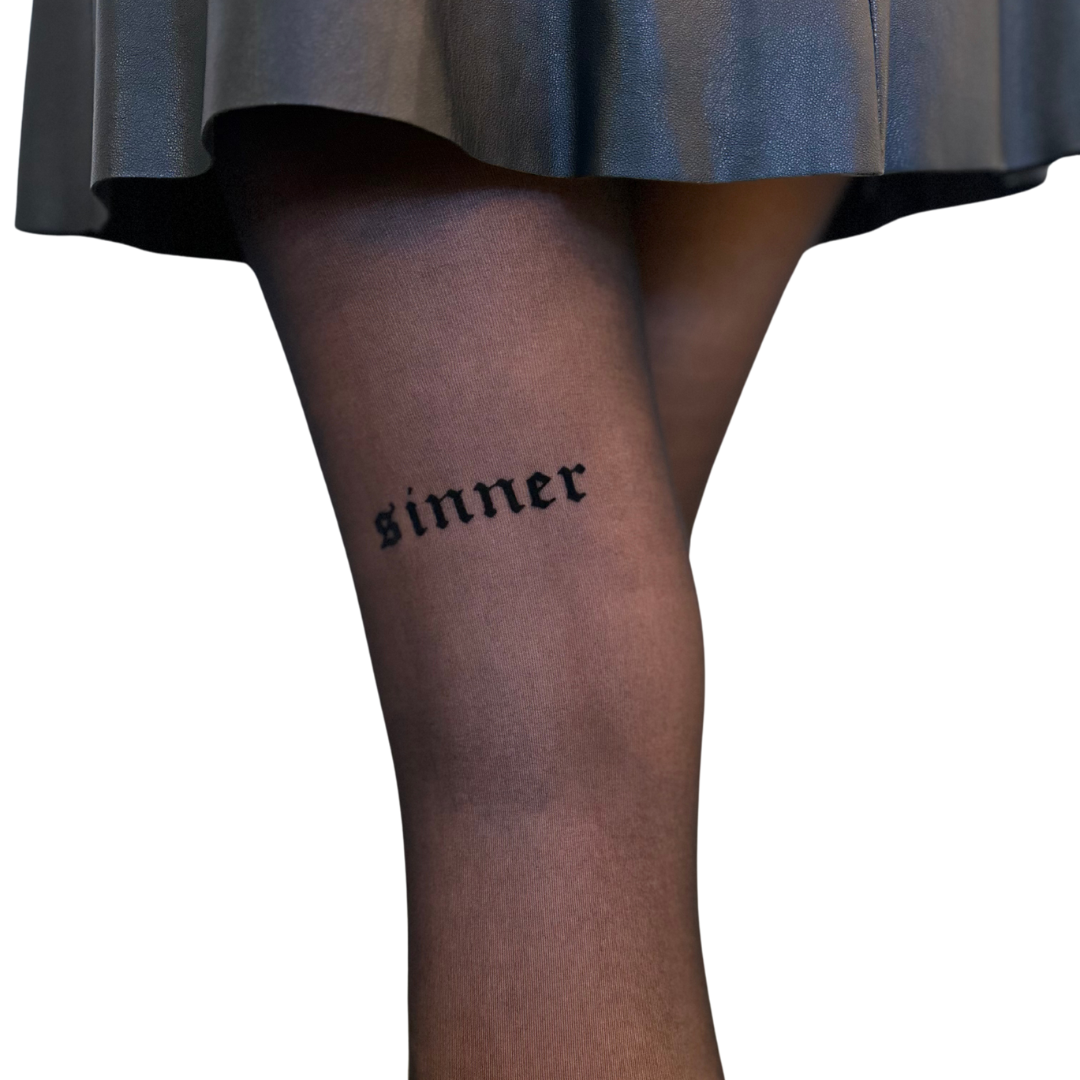 Sinner Sheer Black Tights